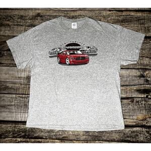 Y2k Dodge Charger Hemi Powered T Shirt Mens Size XL Gray Delta Tag